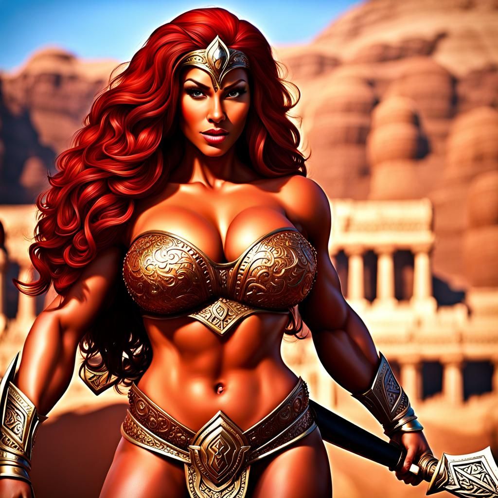 Anitta as Goddess of War, Athena