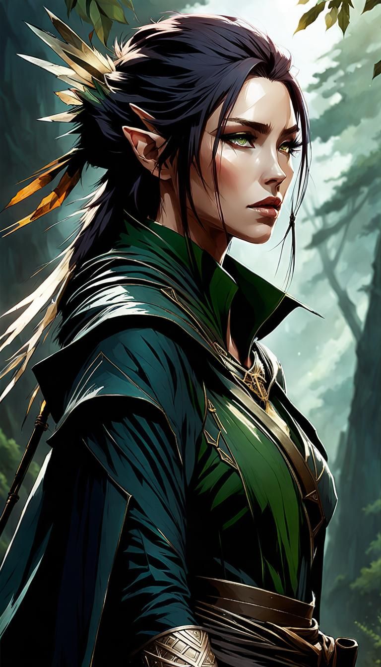 Thalia Shadowmist / Half-Elf Rogue and Underground Information Broker