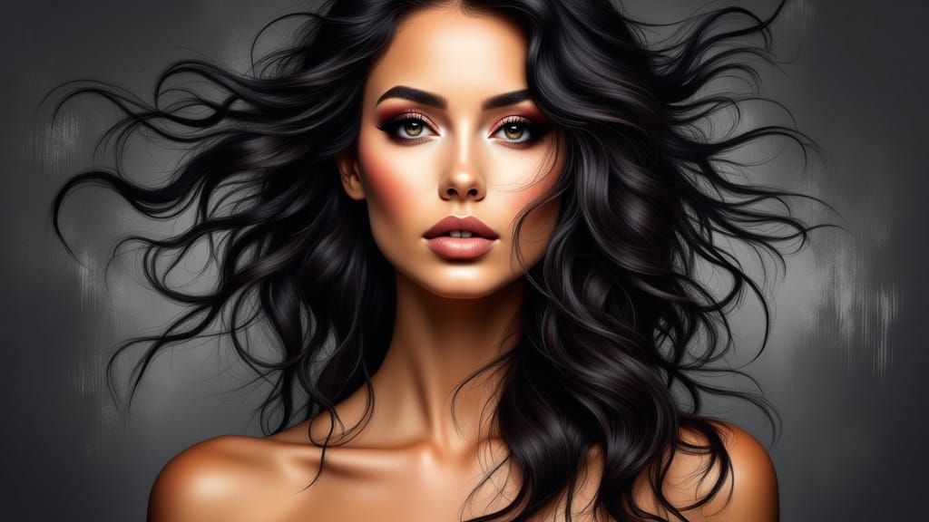 Ethereal Beauty in Dark Romantic Style