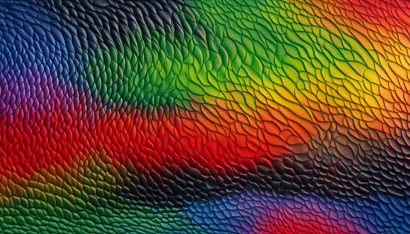 Colored leather