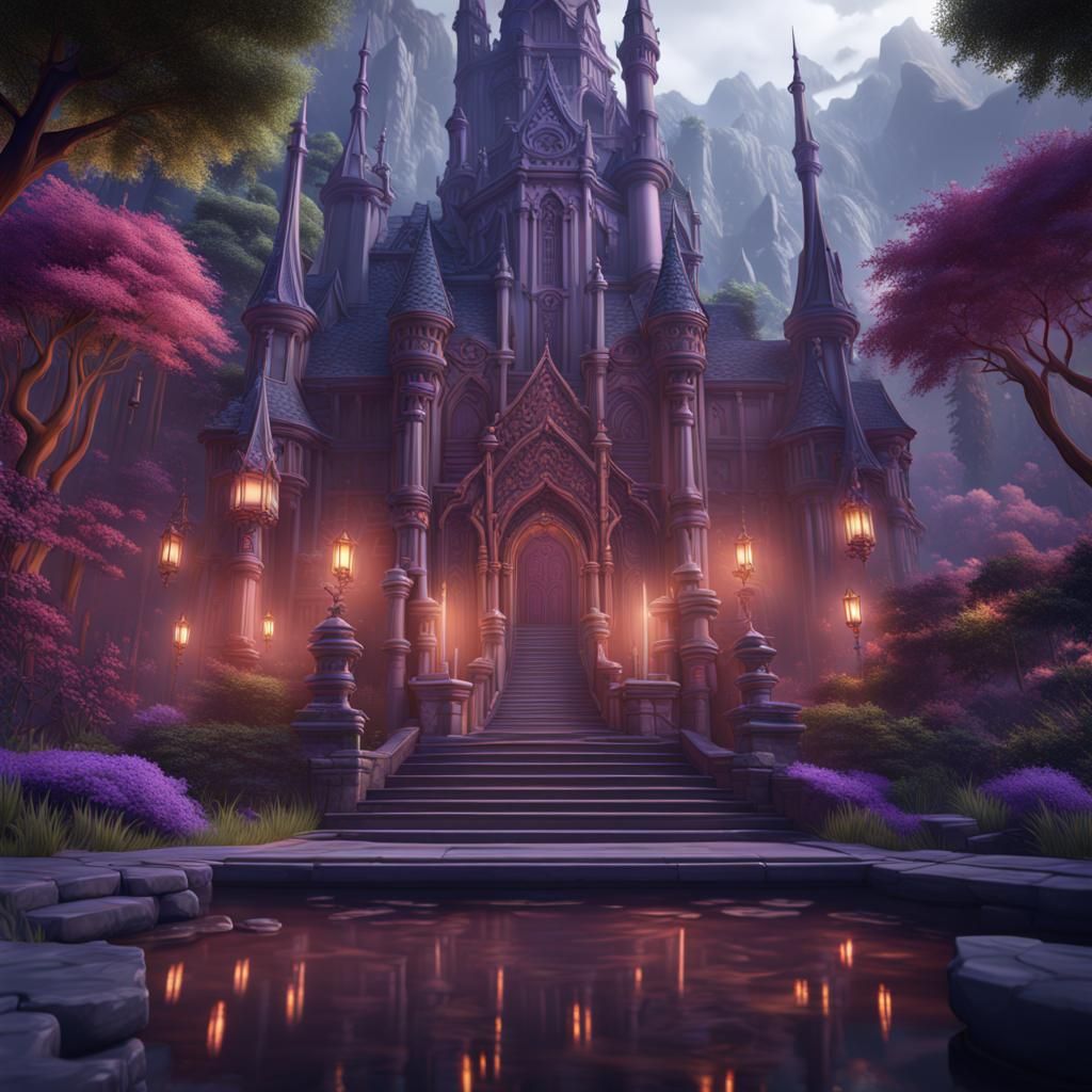 Aphmau Detailed Matte Painting in Fantasy Style