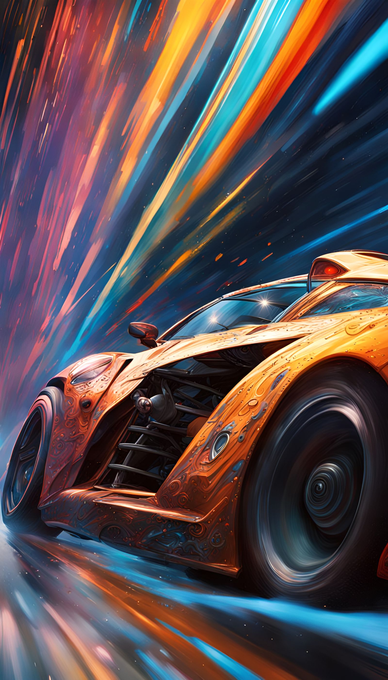 Hyperrealistic Hyperdrive Splash Art: Detailed Concept