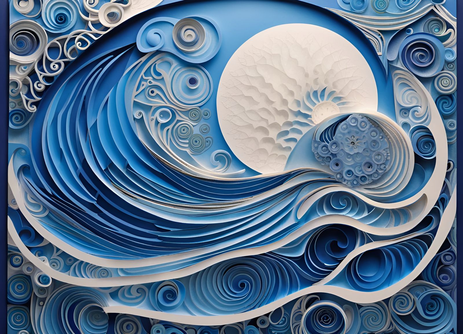 Blue Waves Mystical Aura Barrier Collage