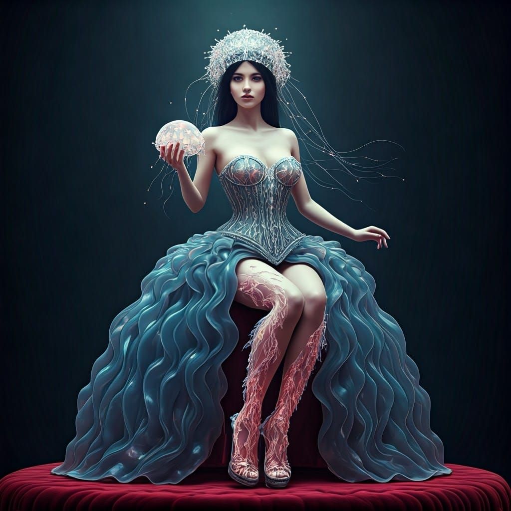 Jellyfish Woman: A Biomechanical Dreamscape