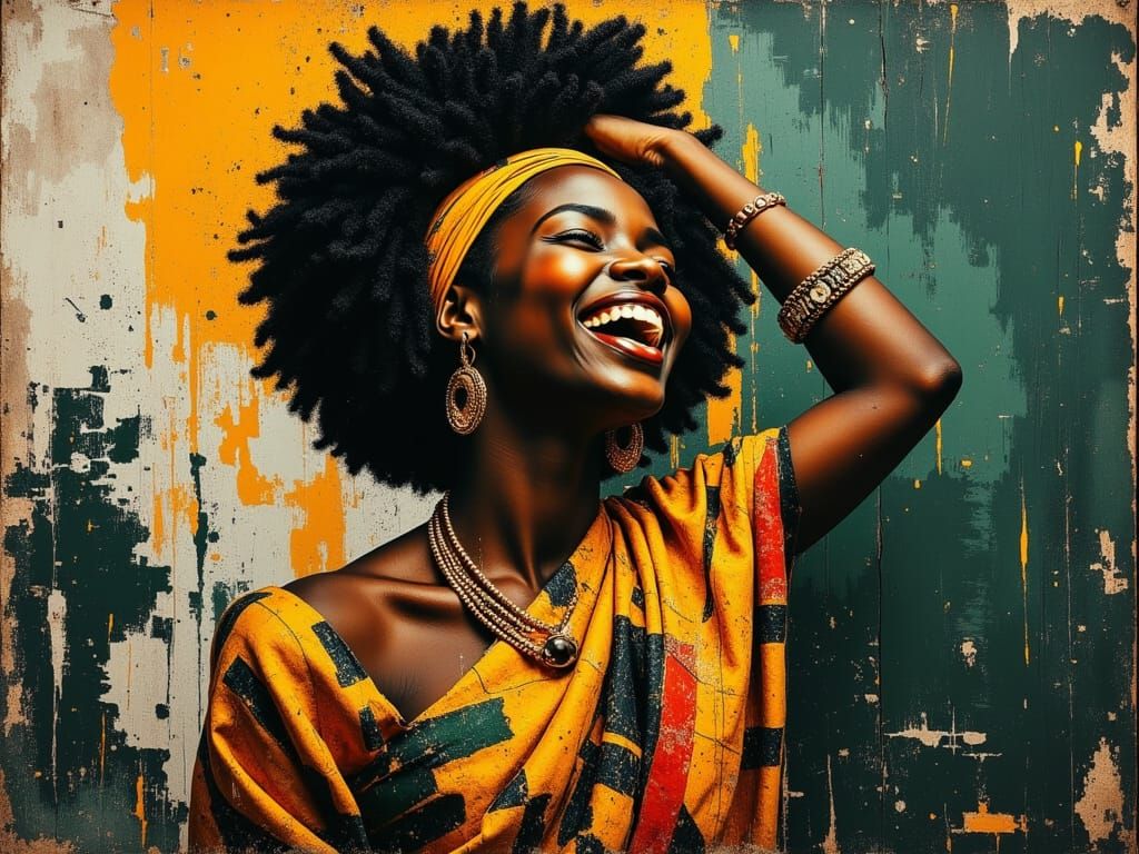 <lora:divineOil:1.0> <lora:Nubian Queen:1.0> #black-women