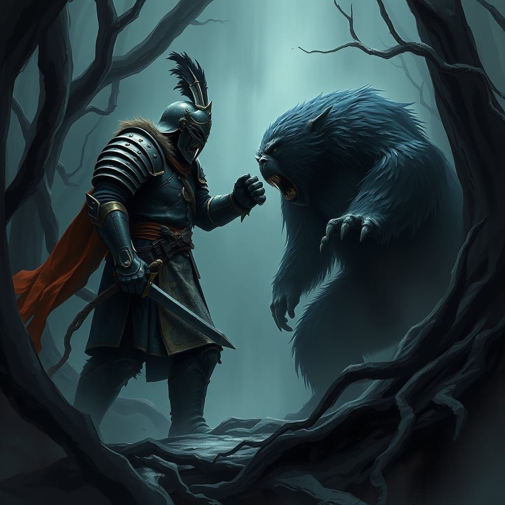 Dark Fantasy Battle: Chinese Kikimosa vs Big Foot in a Haunt...