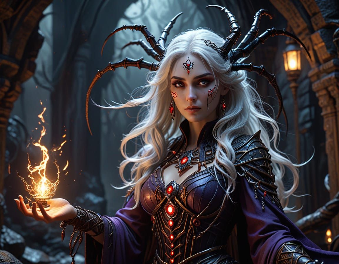 A powerful female arachne