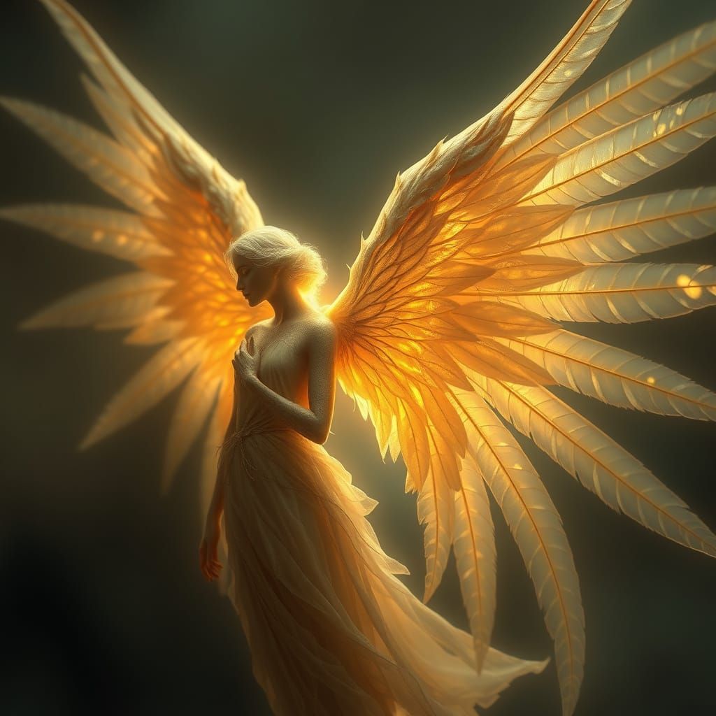 Angel in Ethereal Glow