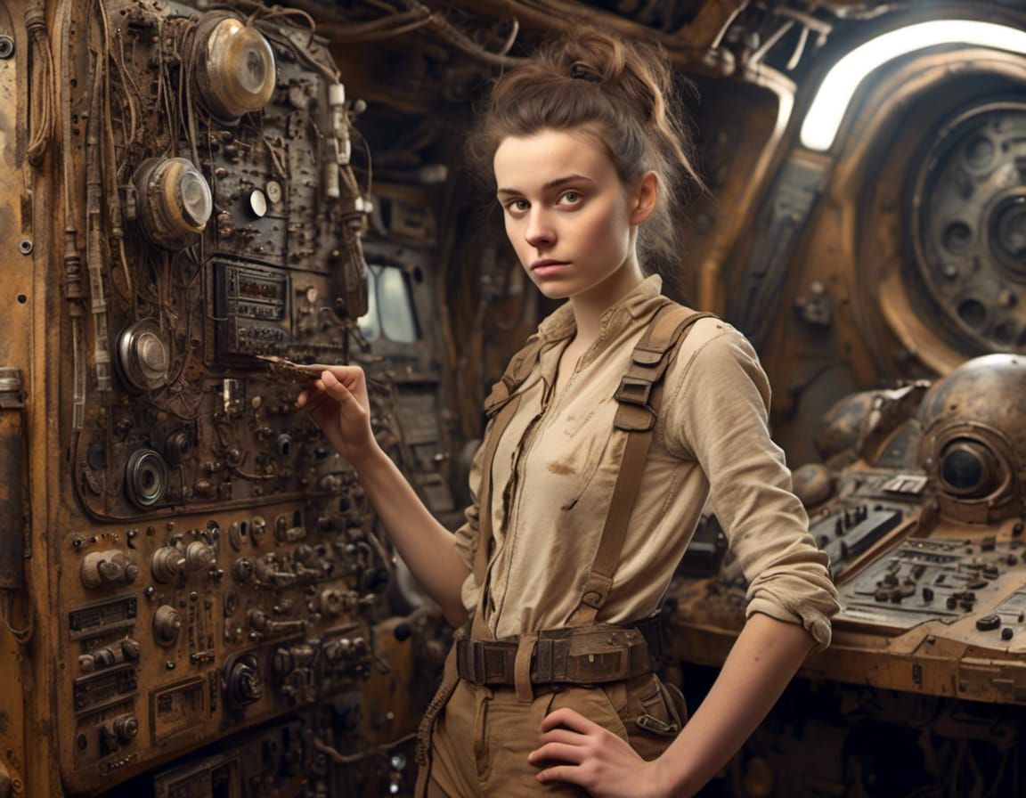 Hyperrealist Teen Scavenger Marks Time on Derelict Starship