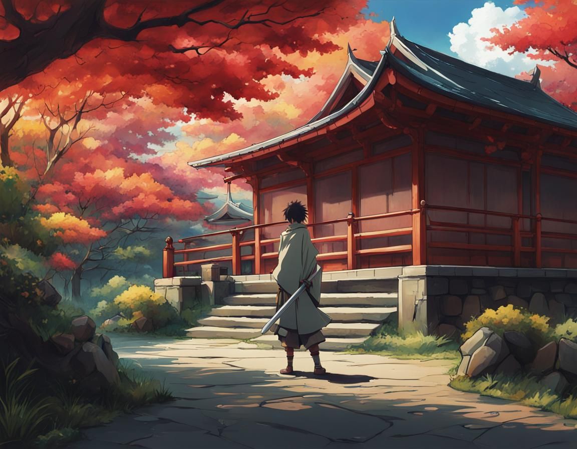 Samurai Ironman Fusion in Anime Style
