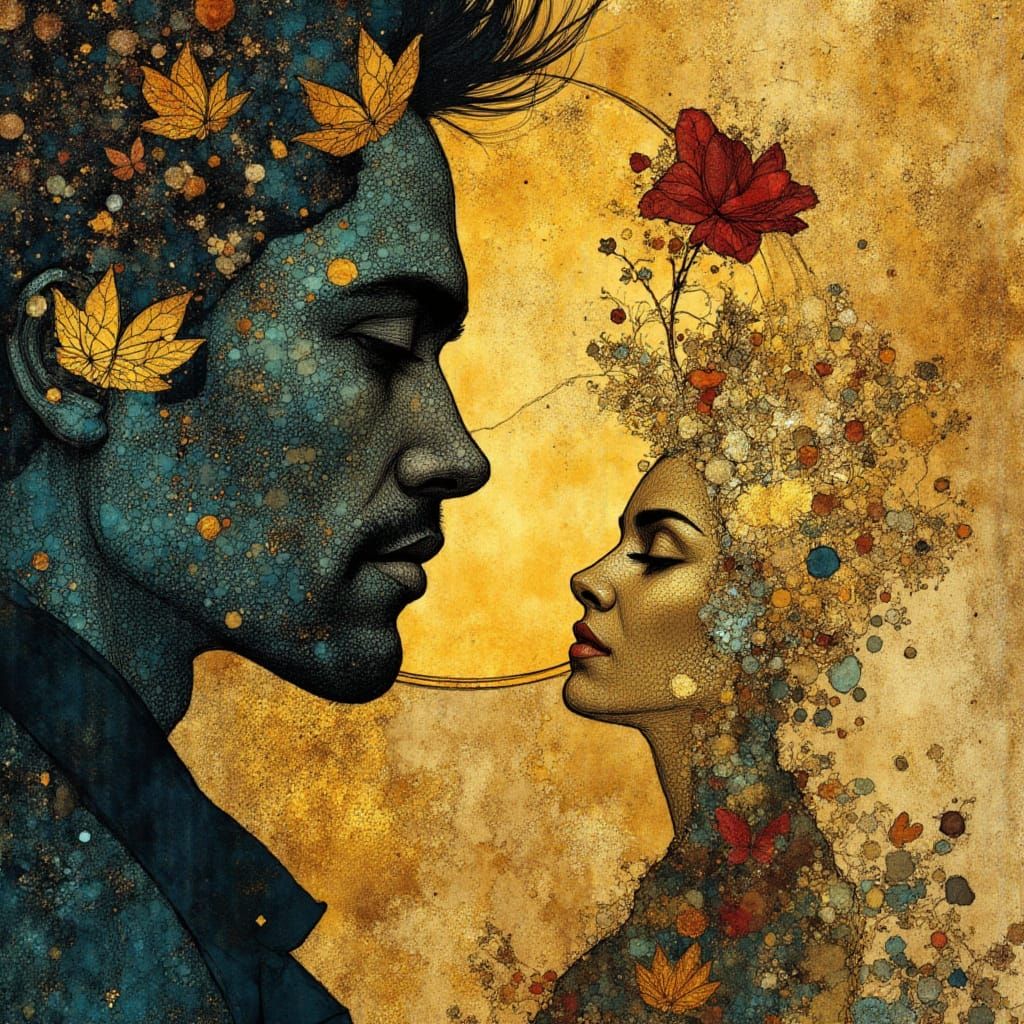 Whimsical Silhouette Art in Earthy Tones