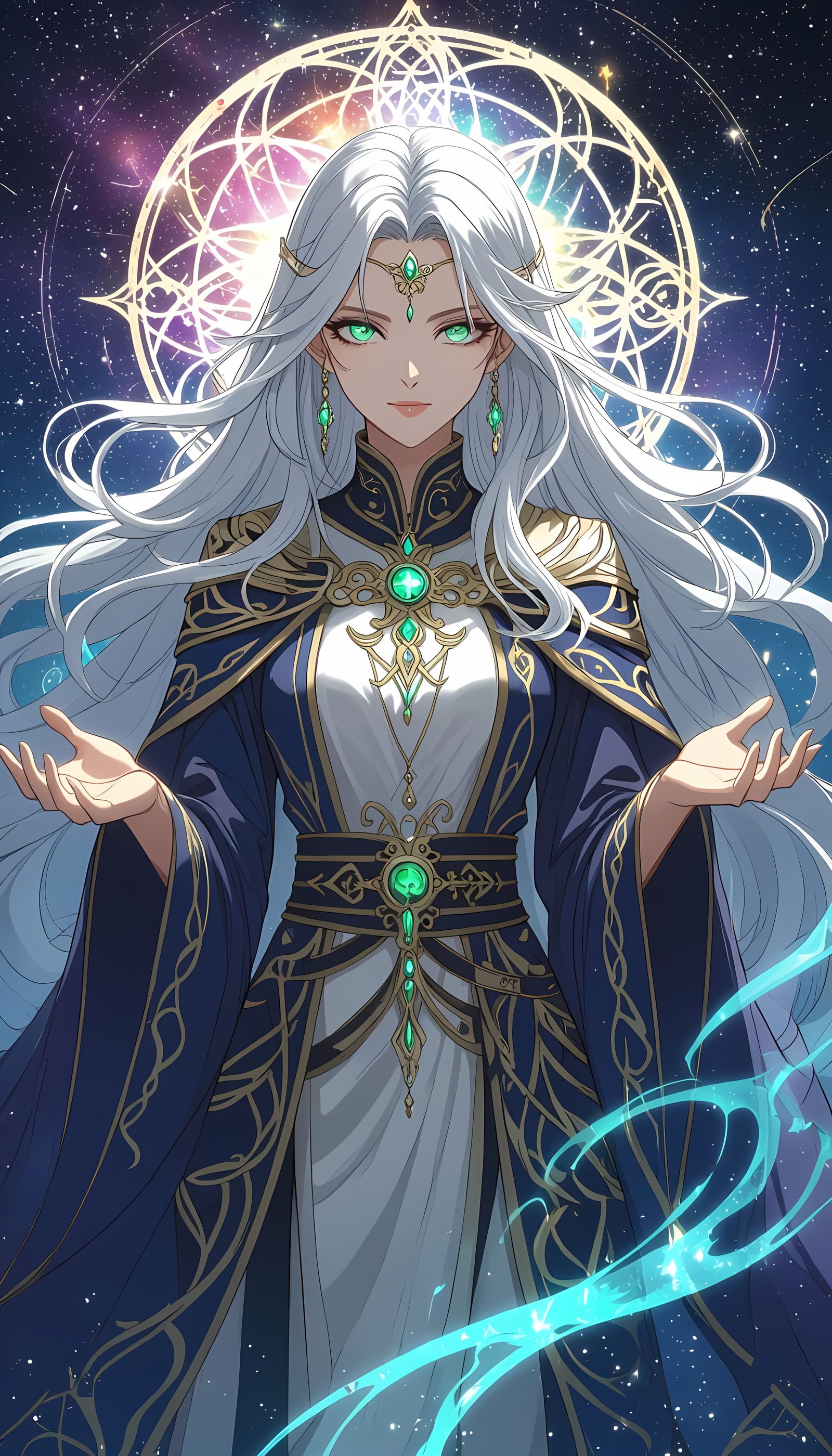Anime Portrait of a Powerful Sorceress