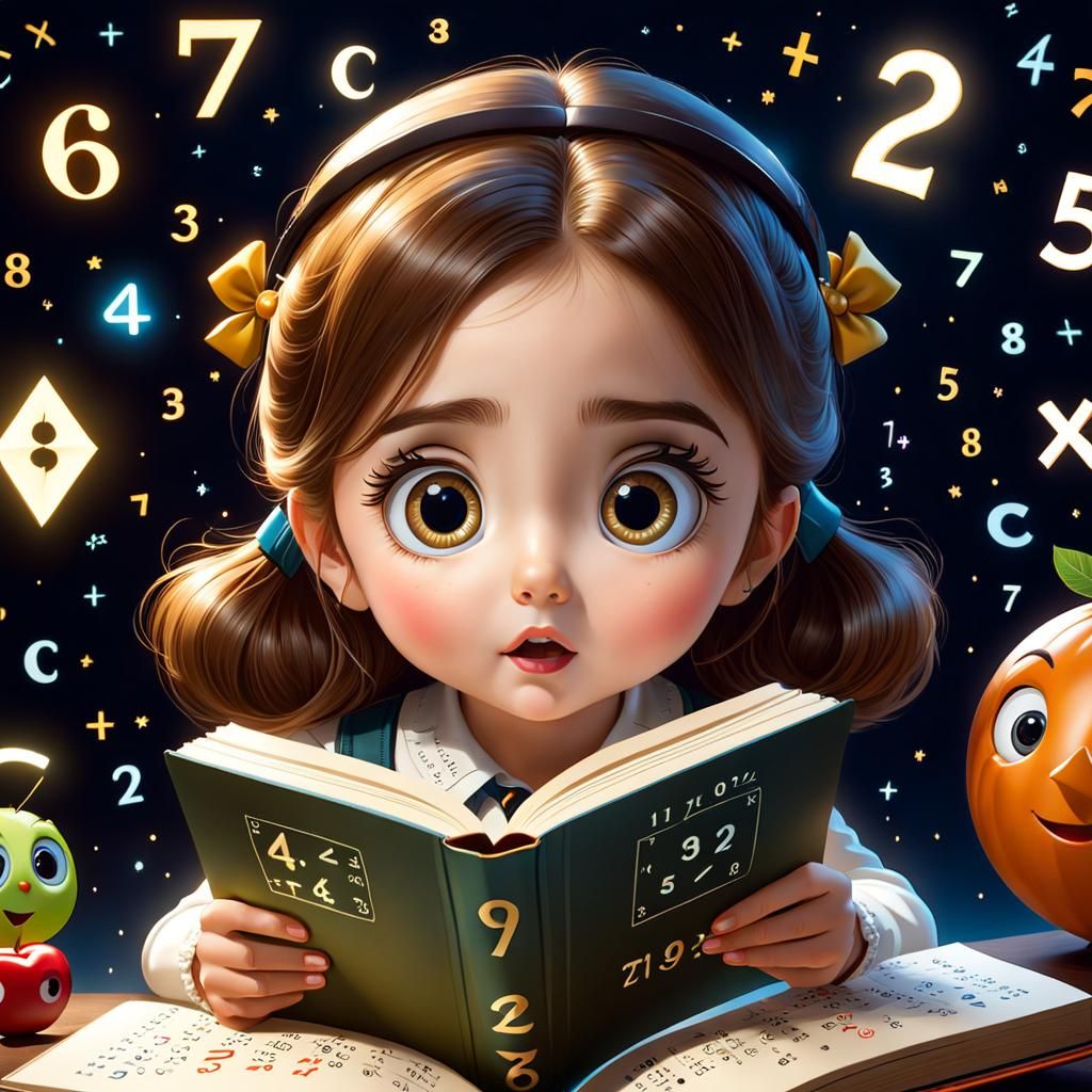 Girl's First Math Book: A Moment of Discovery
