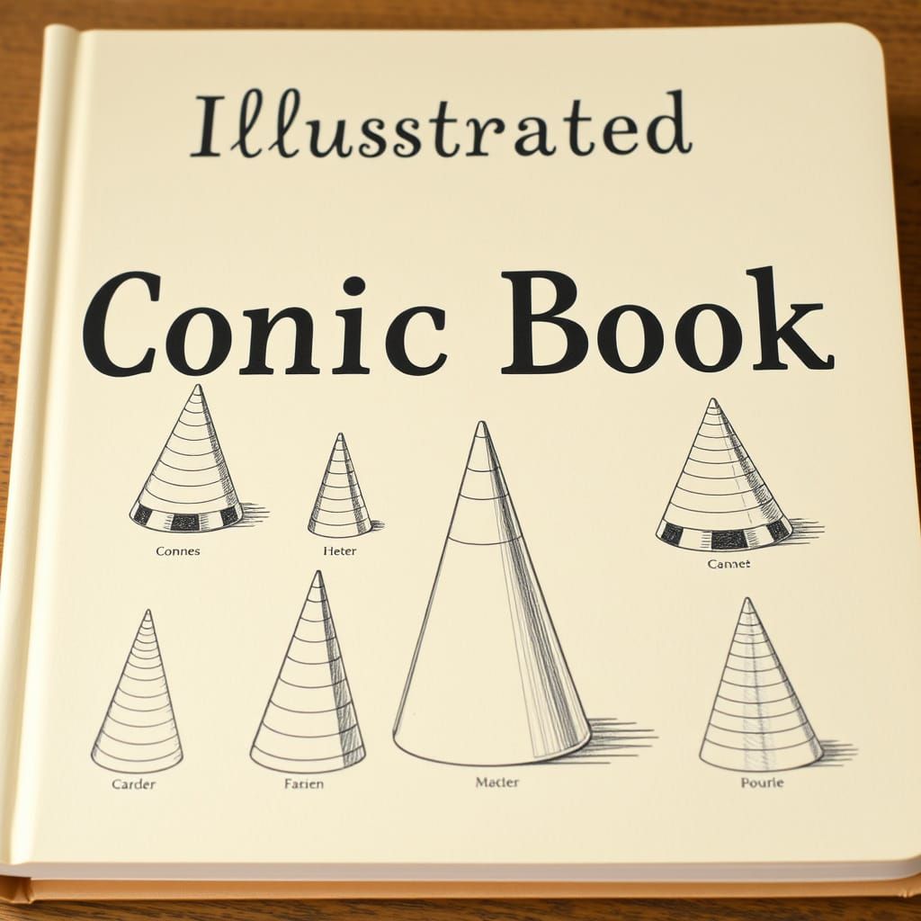 Illustrated Conic Book Textbook Cover