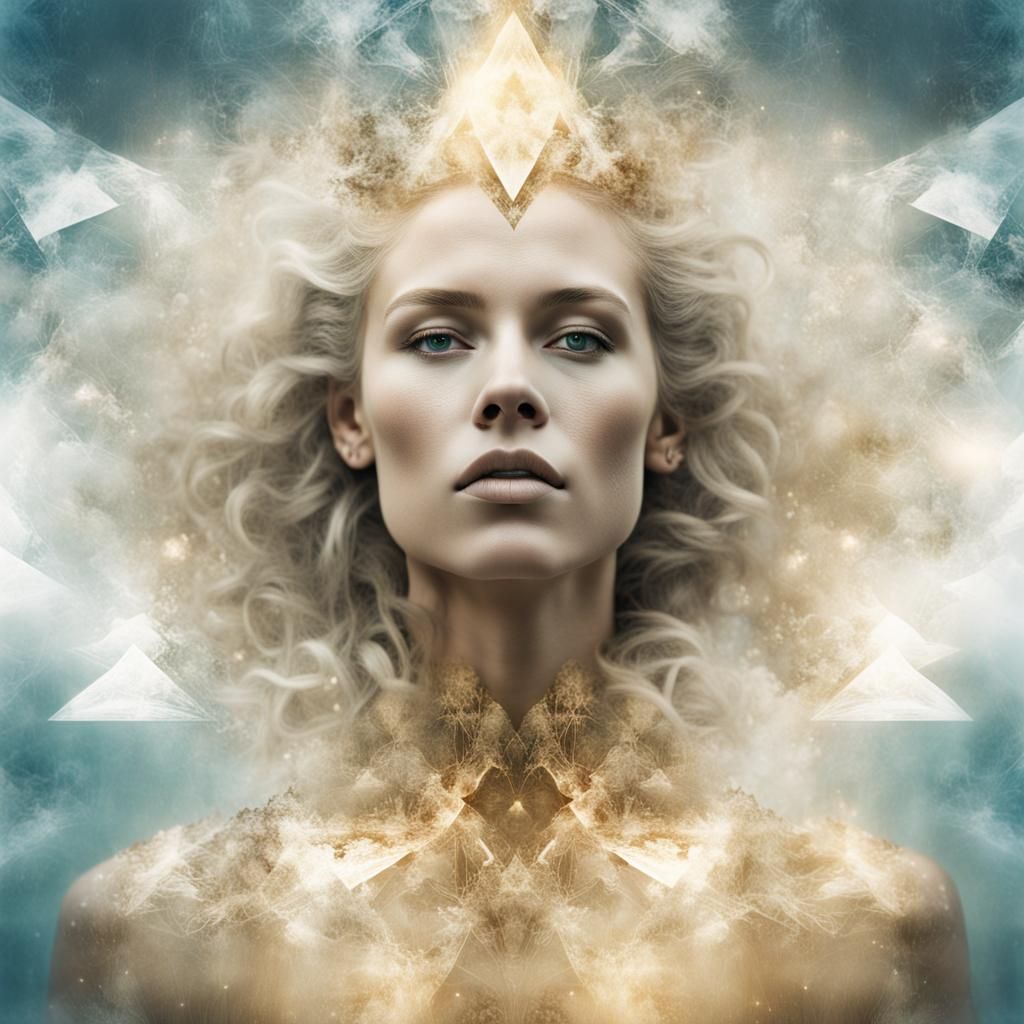 Atlantis Golden Age Nordic Queen in Double Exposure