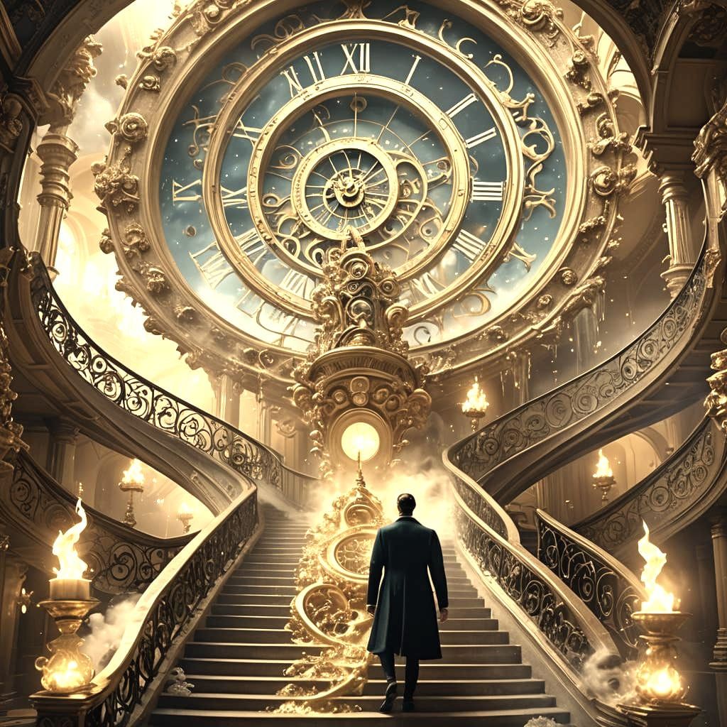 Dreamlike Ascension in Maximalist Digital Painting