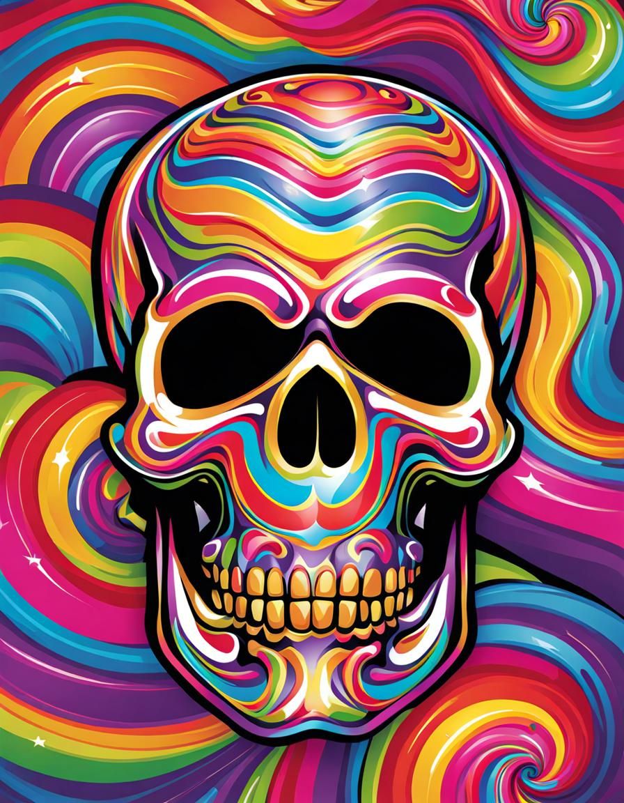 Candyland Skull Art