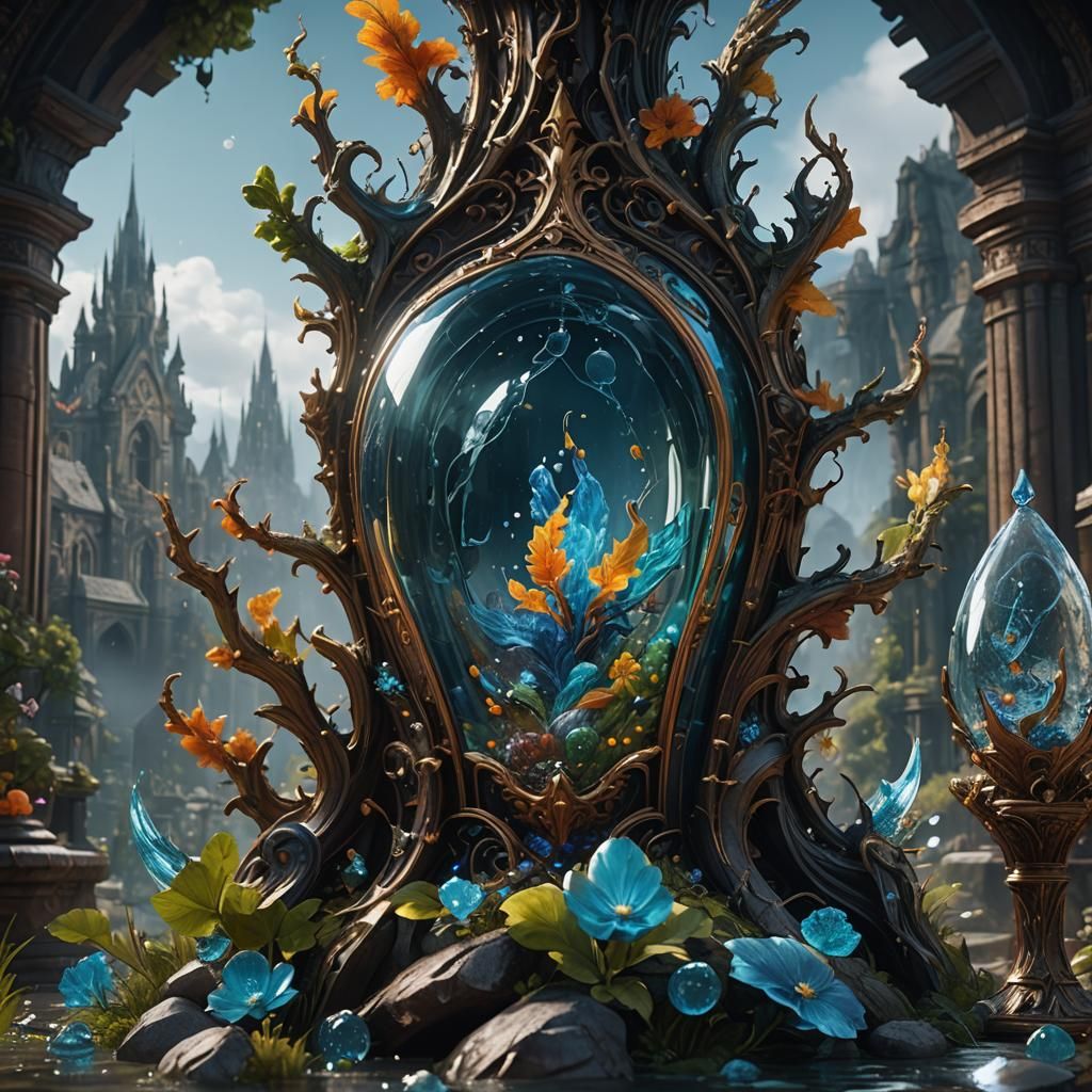 Fantastical Matte Painting in Deep Color