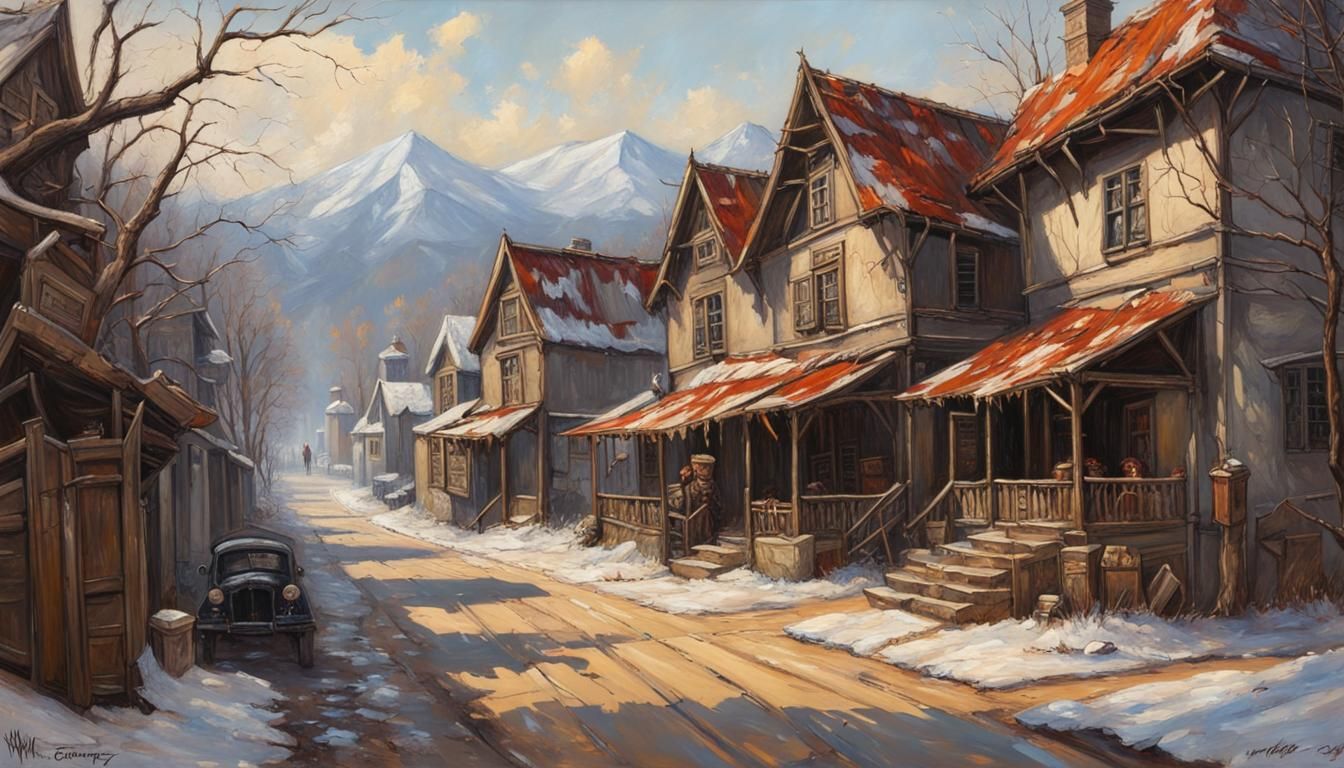 Resident Evil Village: Oil Painting by Gurney