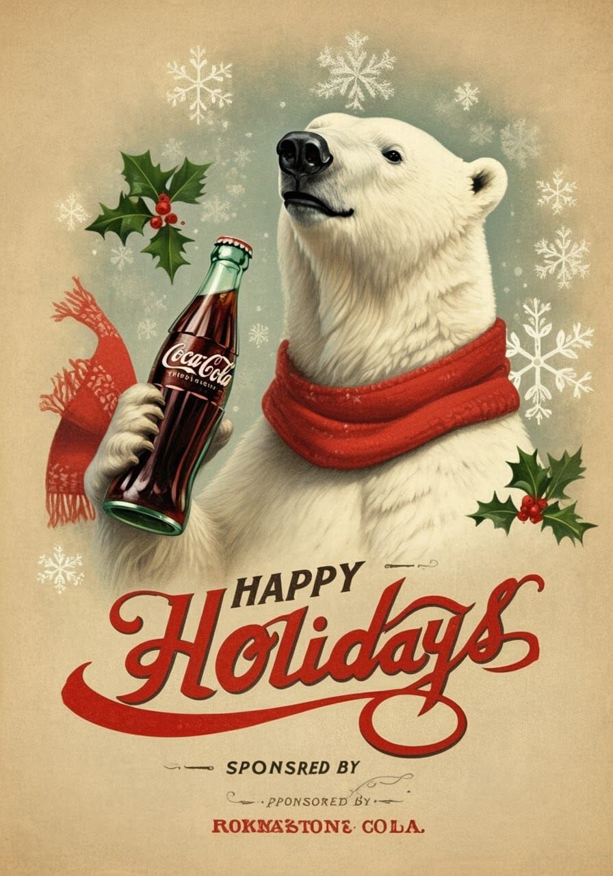 Festive Polar Bear Holiday Coca-Cola Ad