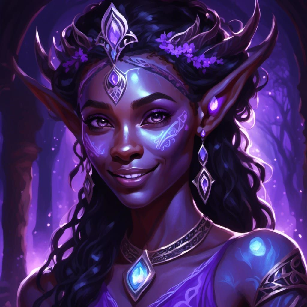 Elf Princess in Purple