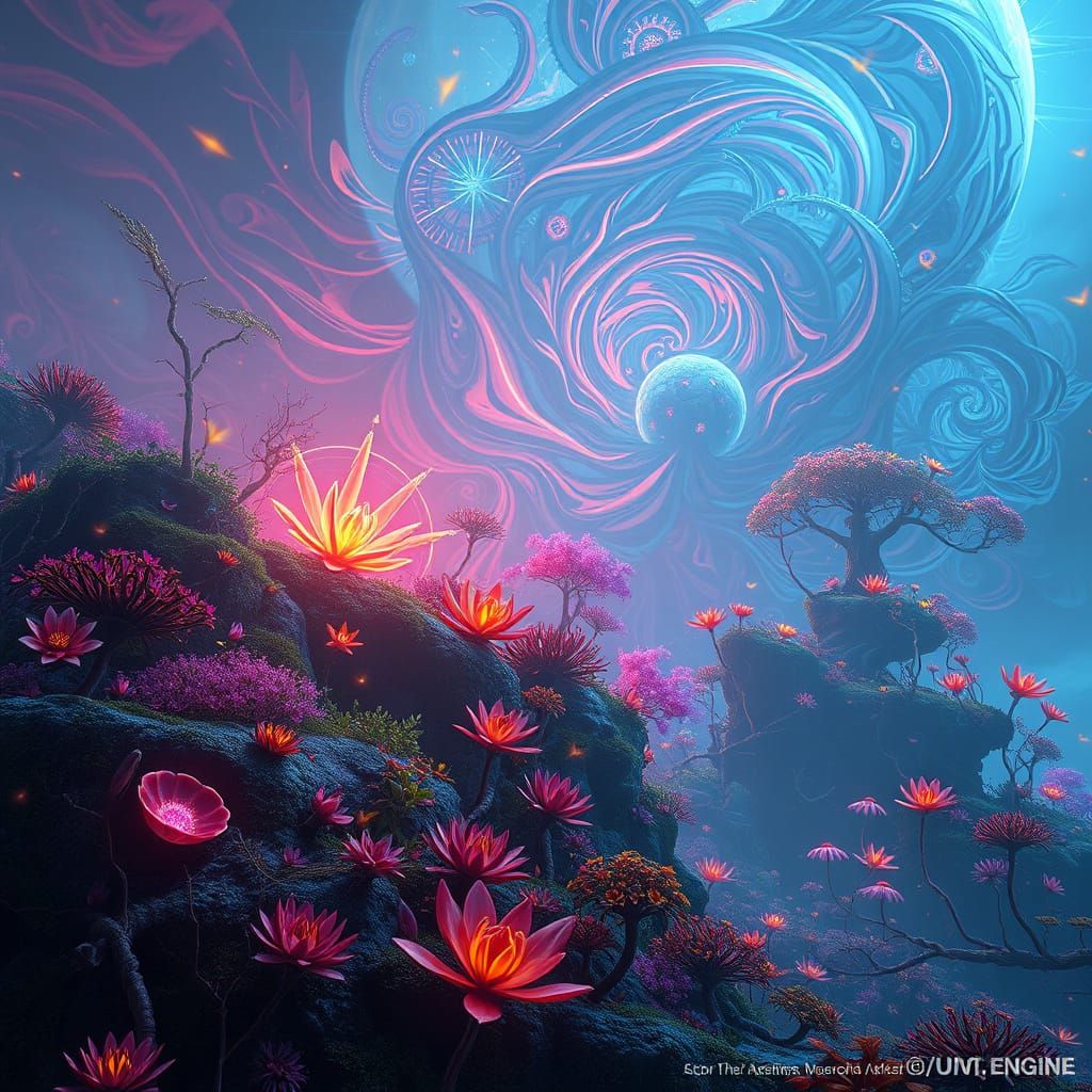 Surreal Dreamworld Unveiled in Iridescent Splendor