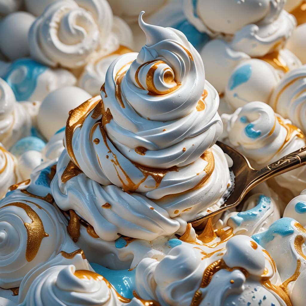 Marshmallow Cream Dream in Soft Golden Light