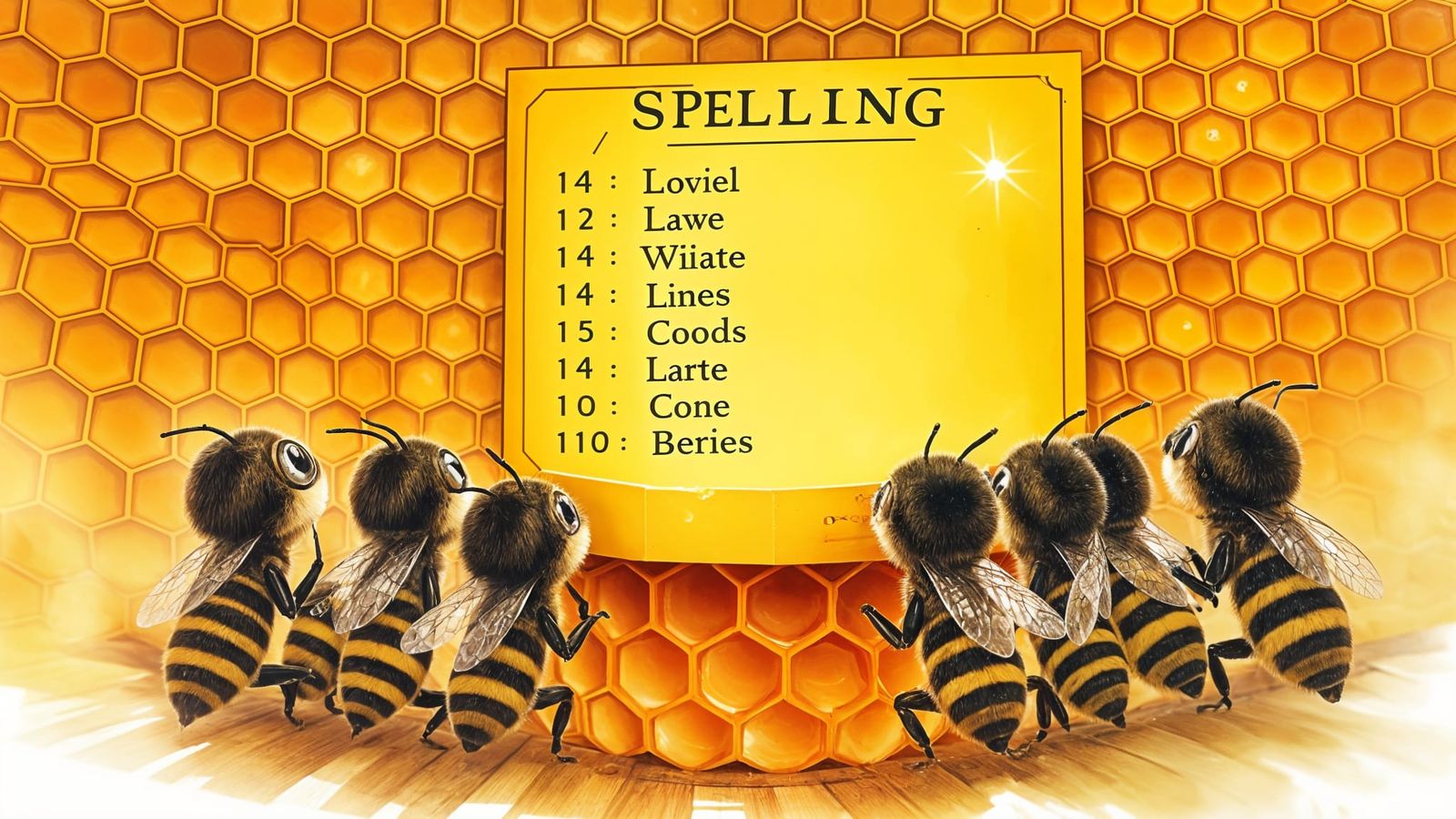 Beehive Buzz of Young Spelling Bees