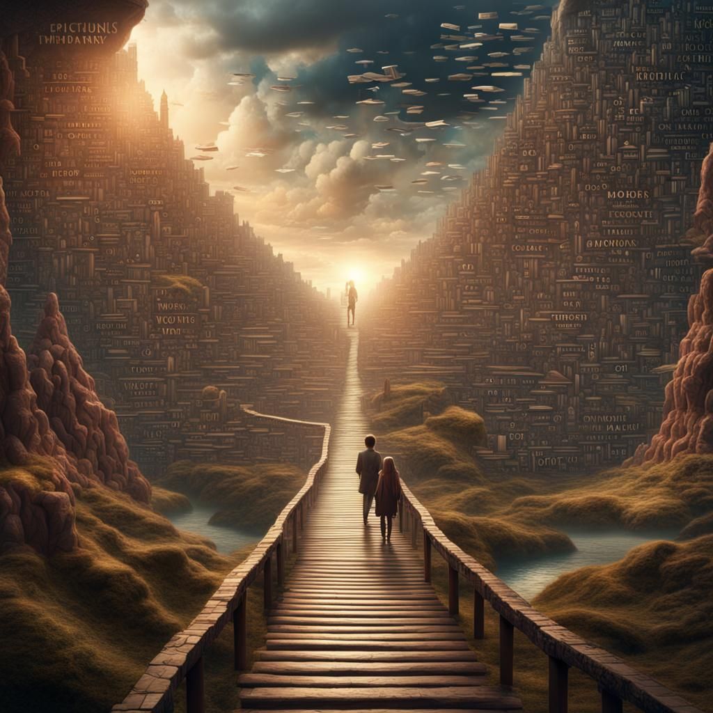 Pathway of Words to New Worlds: Digital Painting