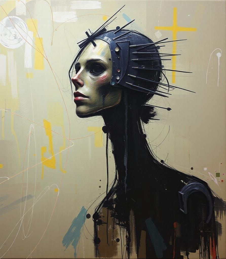 Textured Drybrush Art Exploring The Human Condition