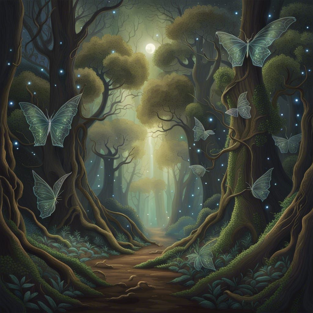 Enchanted Forest at the Edge of Reality