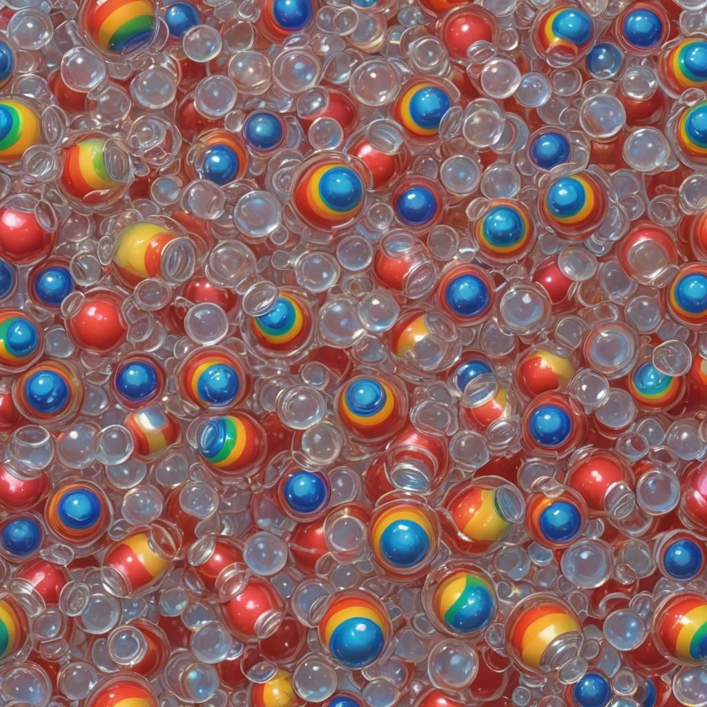 Rainbow Space Soda in Anime Style 3D Art