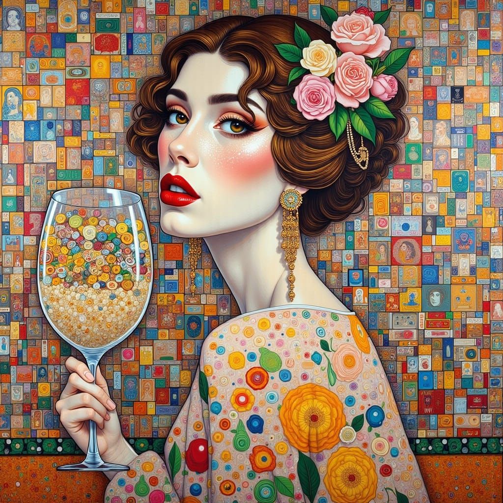 Surreal Cereal Mascot Pop Art Collage