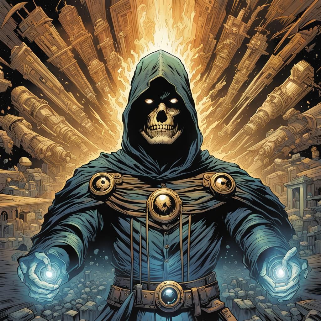 Fearful Symmetry in Comic Book Art Style