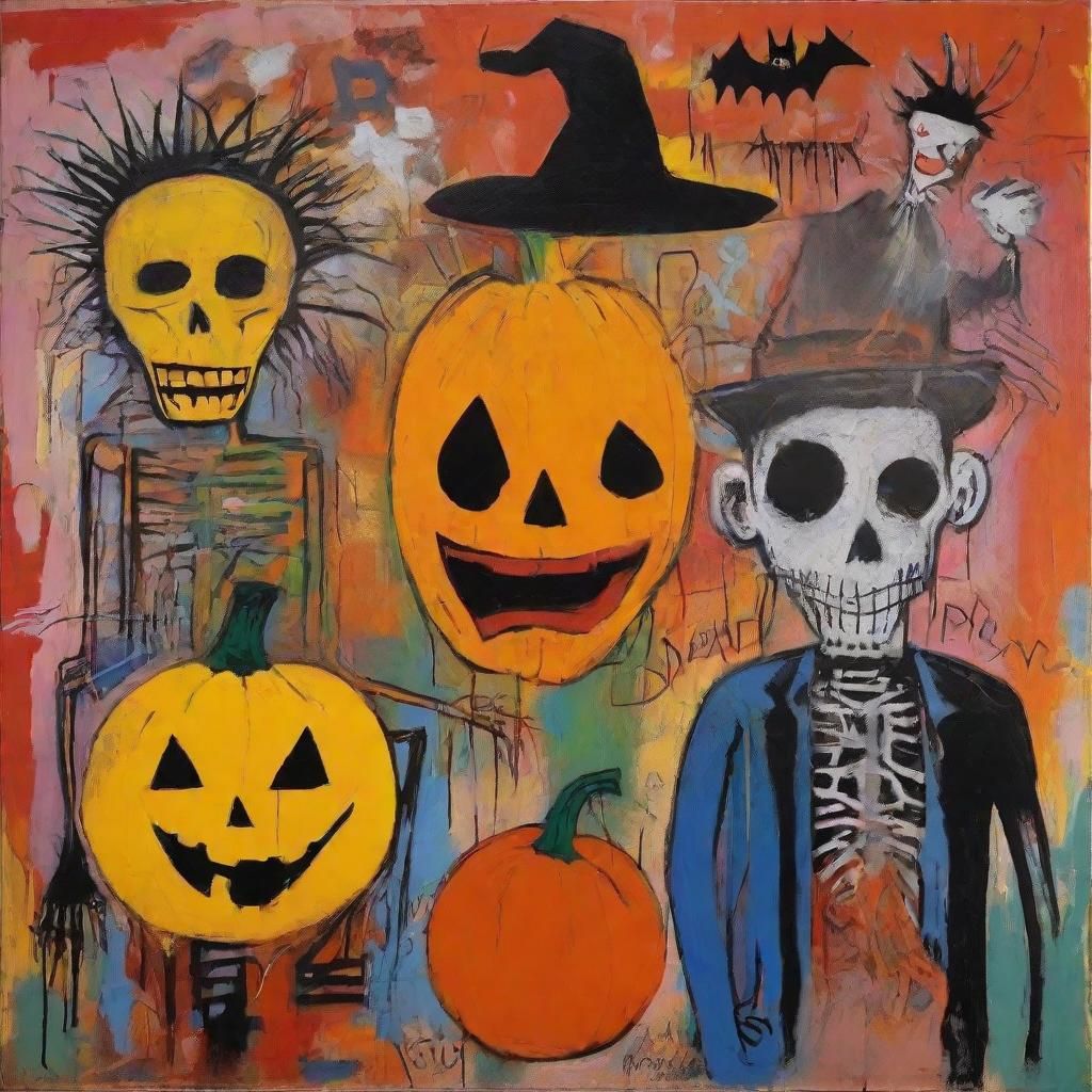 Halloween in Expressionist Impasto Style