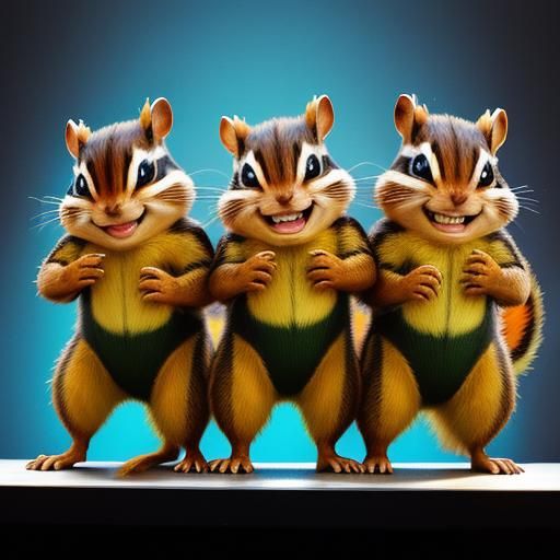 Chipmunks on Stage: Abstract Art in Complementary Colors