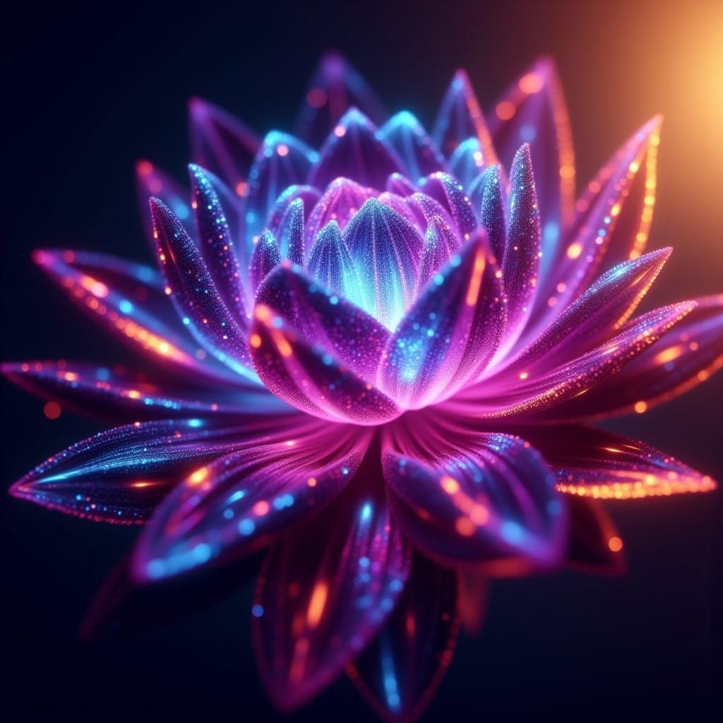 Sapphire Stardust Eclipse in Golden Hour Glow