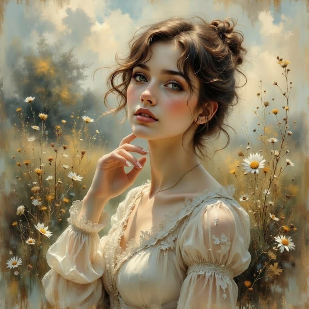 Impressionistic Portrait of a Fading Dream