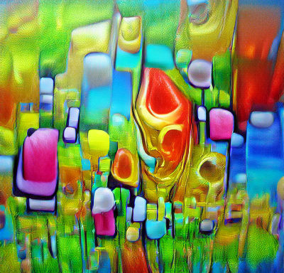 Soft Abstract Dreamscape in Gentle Hues