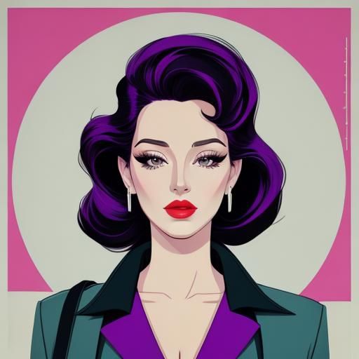 style of Patrick Nagel