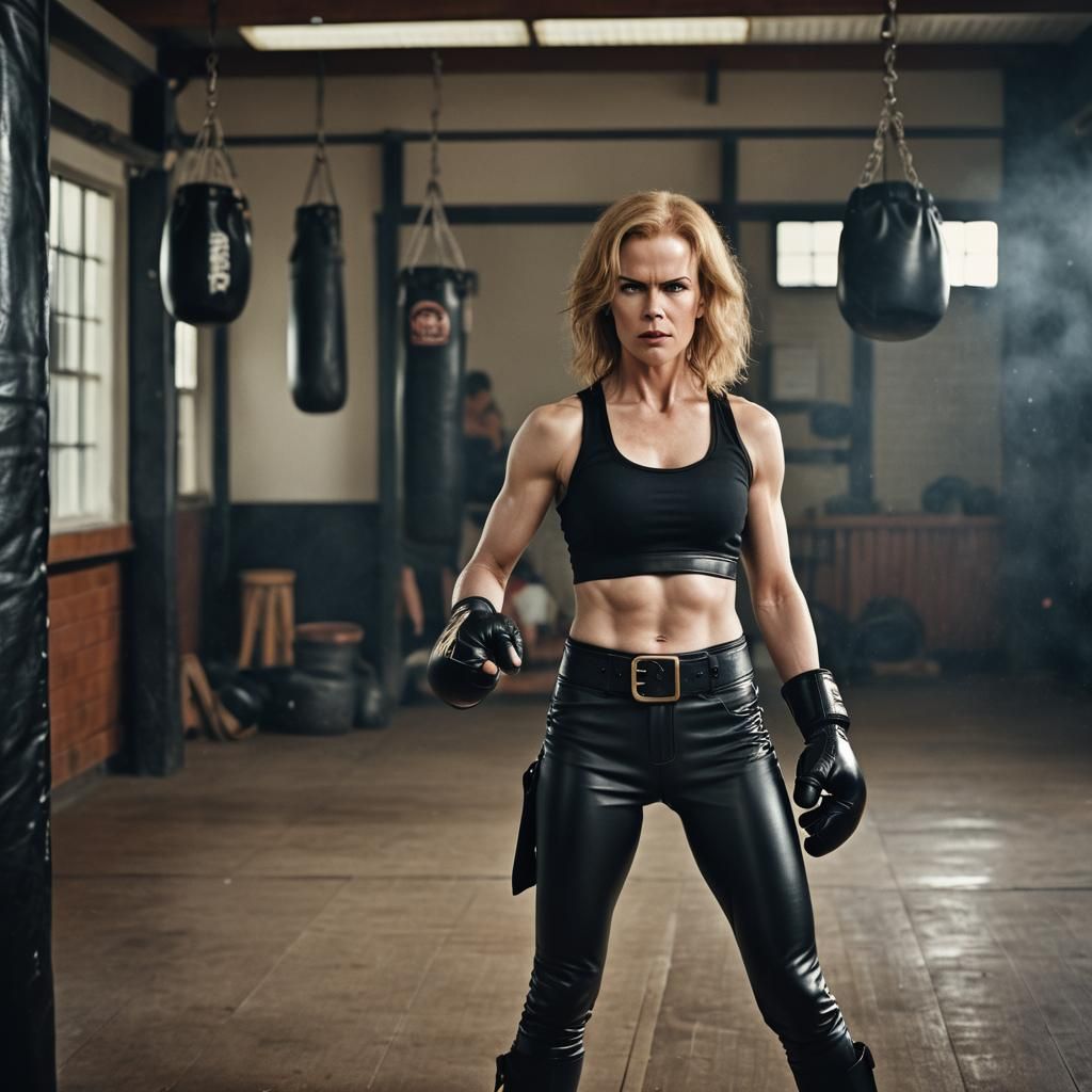 Portrait of a Woman in Boxing Gear