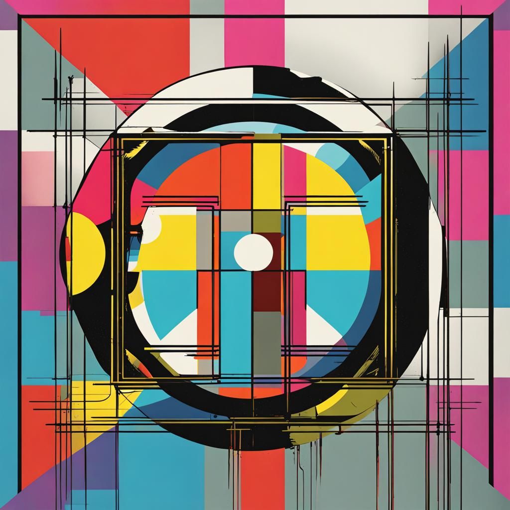 Melancholy in Pop Art Screen Print Style