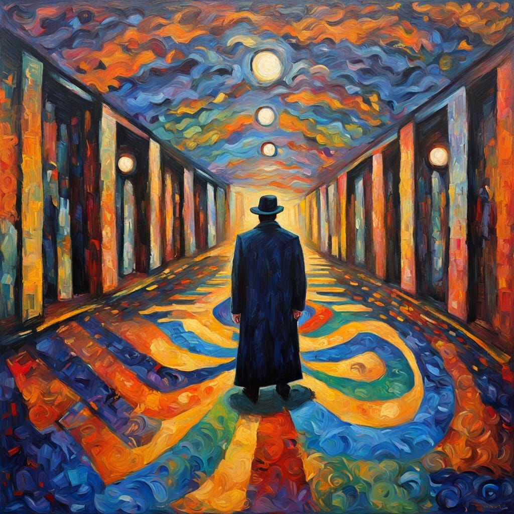 The Isolation of Self, Revealed in Neo-Expressionist Oil Pai...