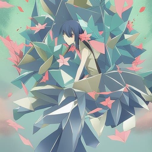 Origami Eden in Anime Style