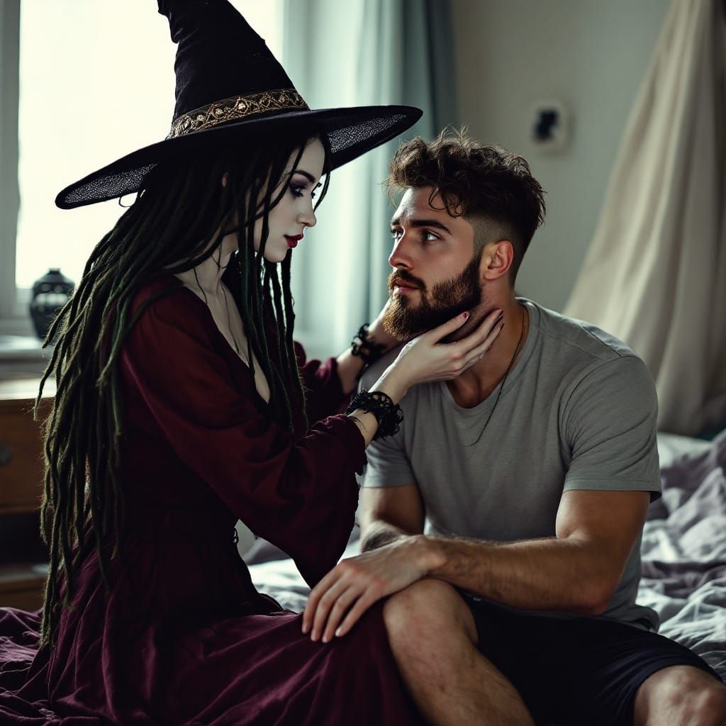 Enchanting Witch Bestows Affection On Her Love