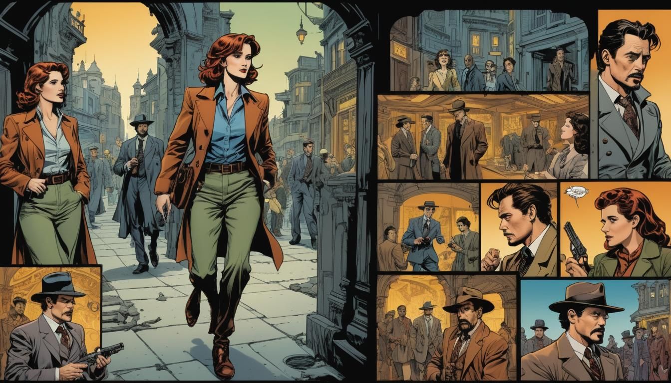 Arabian Temple Adventure Comic Book Art