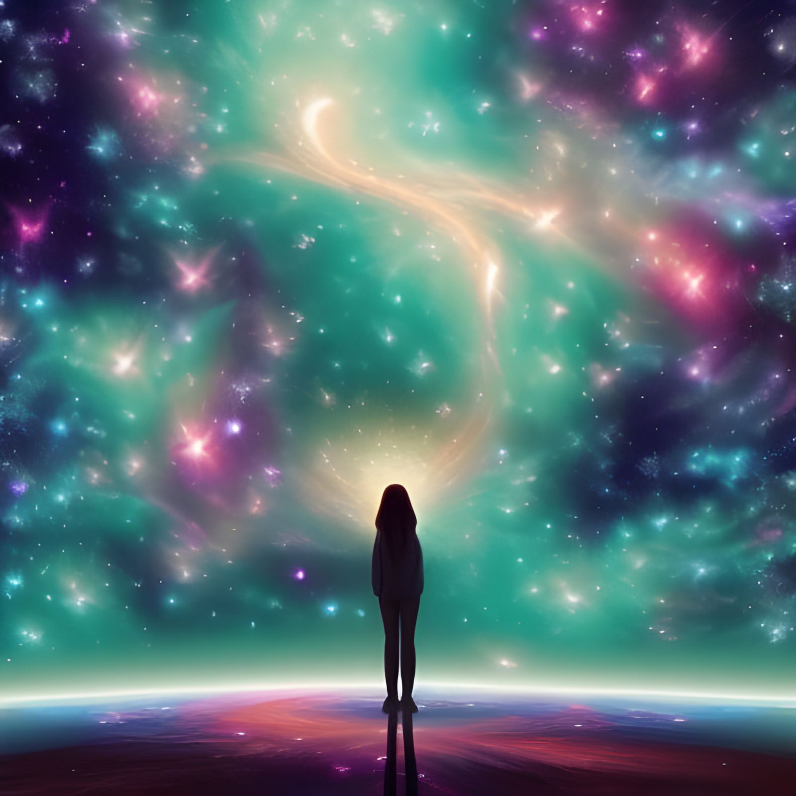 Victorian Van Gogh's Tron Starry Nightscape