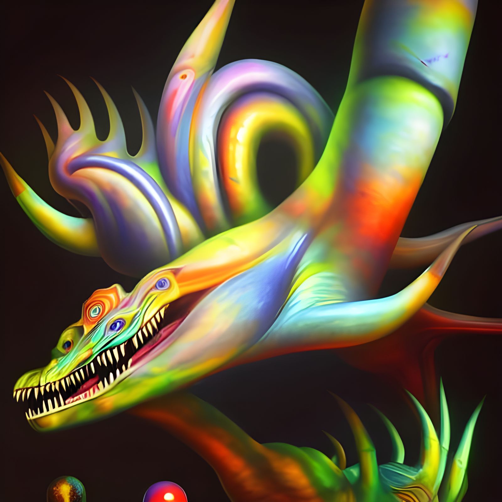 Exotic Alien Creature in Hyperreal Detail