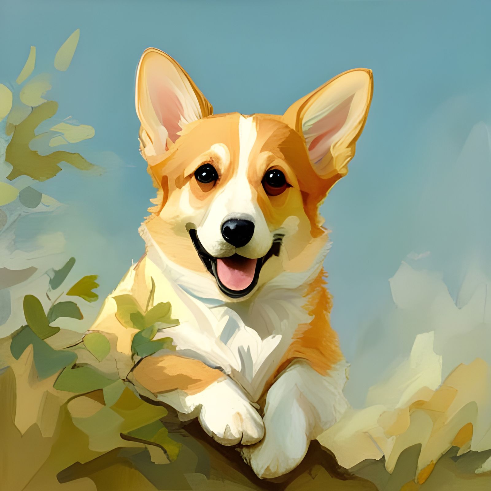 Cute Corgi Generated by AI