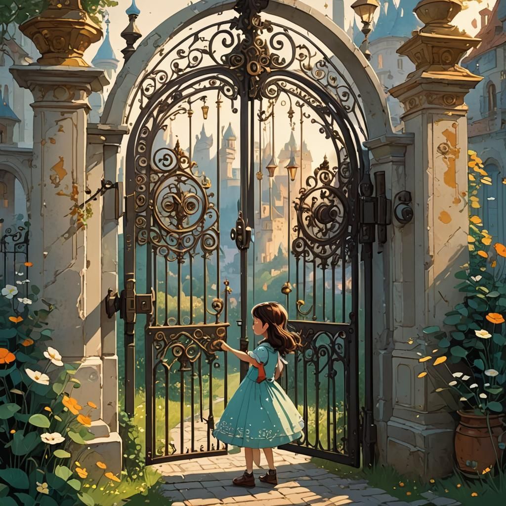 Girl Holds Key to Fairytale World